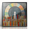 Framed abstract wall art featuring bold black strokes on a white background, perfect for modern home decor. Ideal for enhancing contemporary interiors.