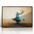 Framed abstract figurative wall art in black acrylic, showcasing bold shapes and dynamic lines, ideal for modern home decor, adding a contemporary touch.