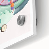Girls Room Wall Art - Stacking Rings & Toy Car Kids Room Art