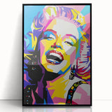 Vibrant Pop Art Wall Art – Colorful Monroe Canvas Print