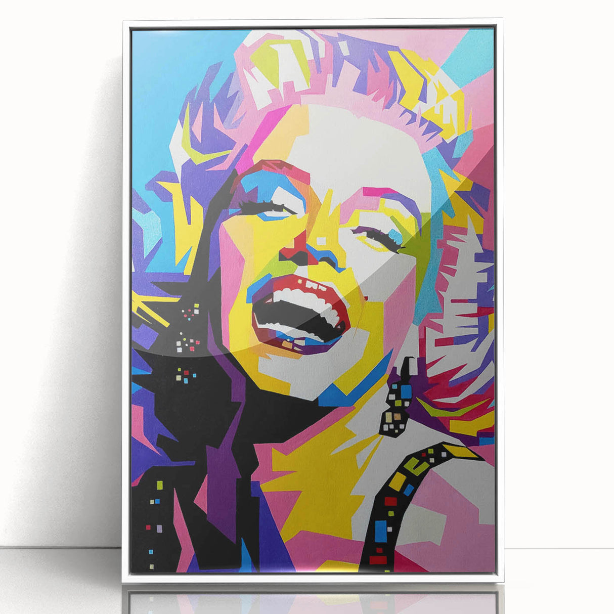 Vibrant Pop Art Wall Art – Colorful Monroe Canvas Print