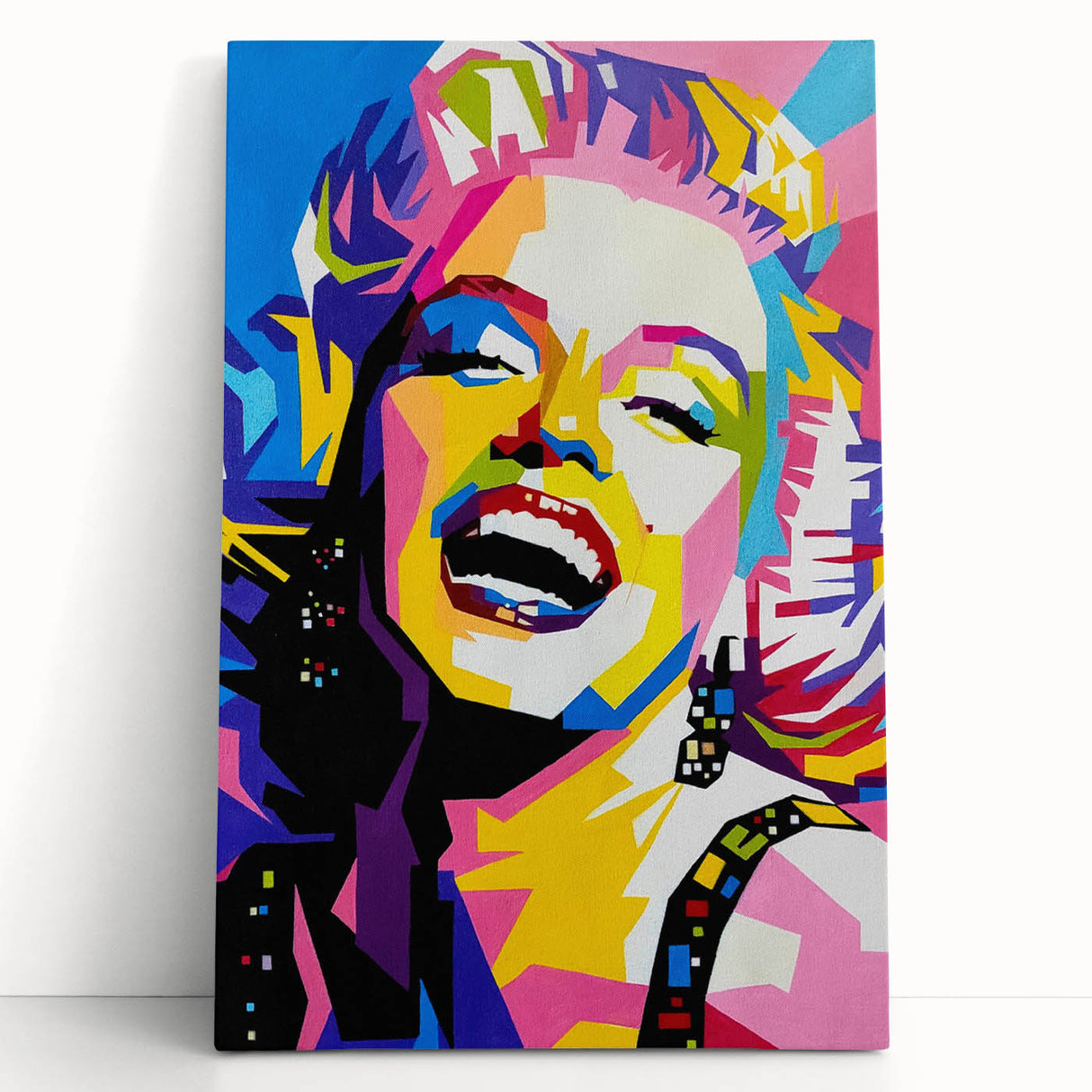 Vibrant Pop Art Wall Art – Colorful Monroe Canvas Print