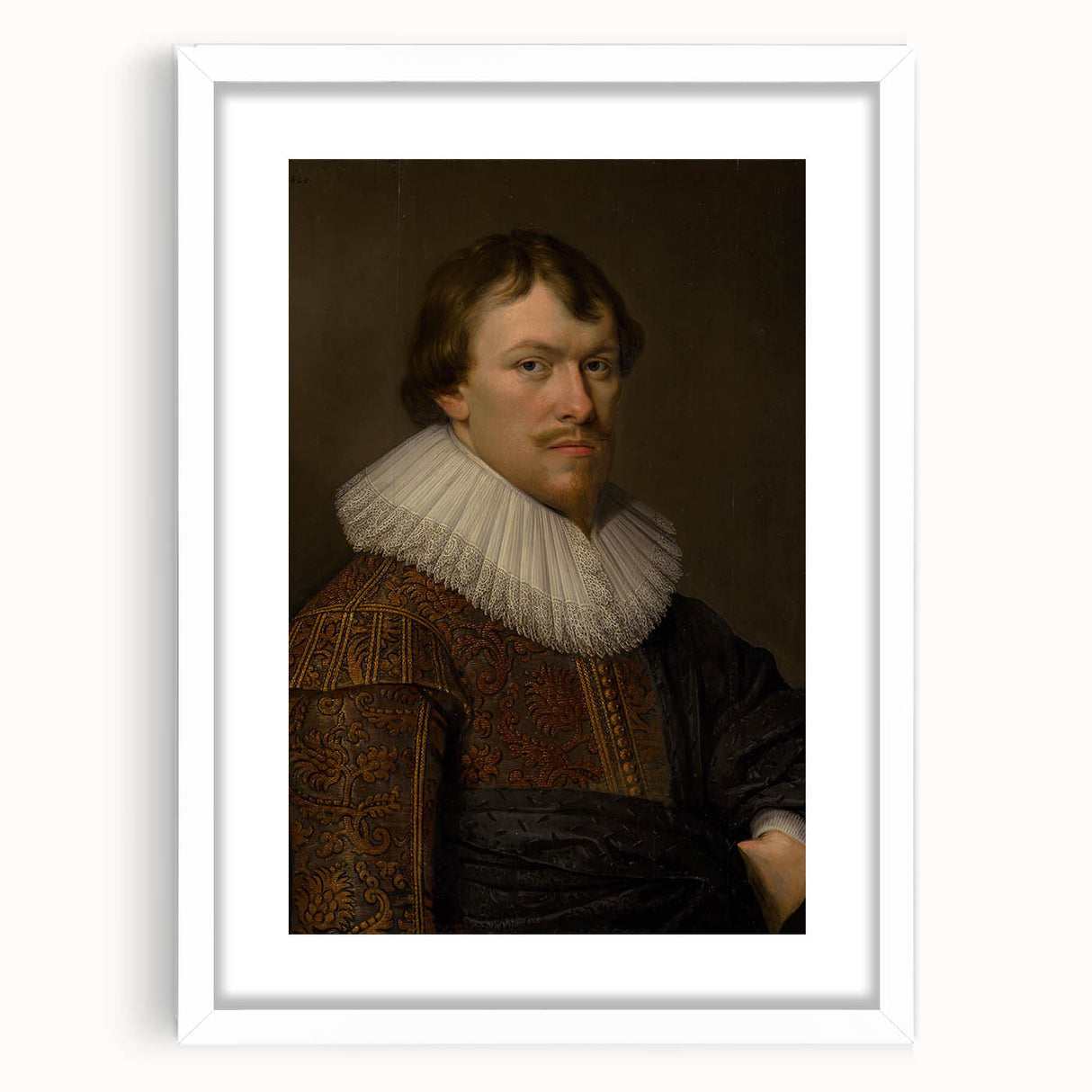 Portrait of Gerrit Schaep Realism Art Print - Classic Dutch Masterpiece