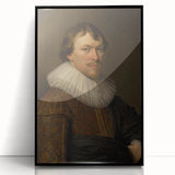 Portrait of Gerrit Schaep Realism Art Print - Classic Dutch Masterpiece