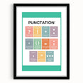 ABC Alphabet Canvas Art – Punctuation Learning Print for Kids
