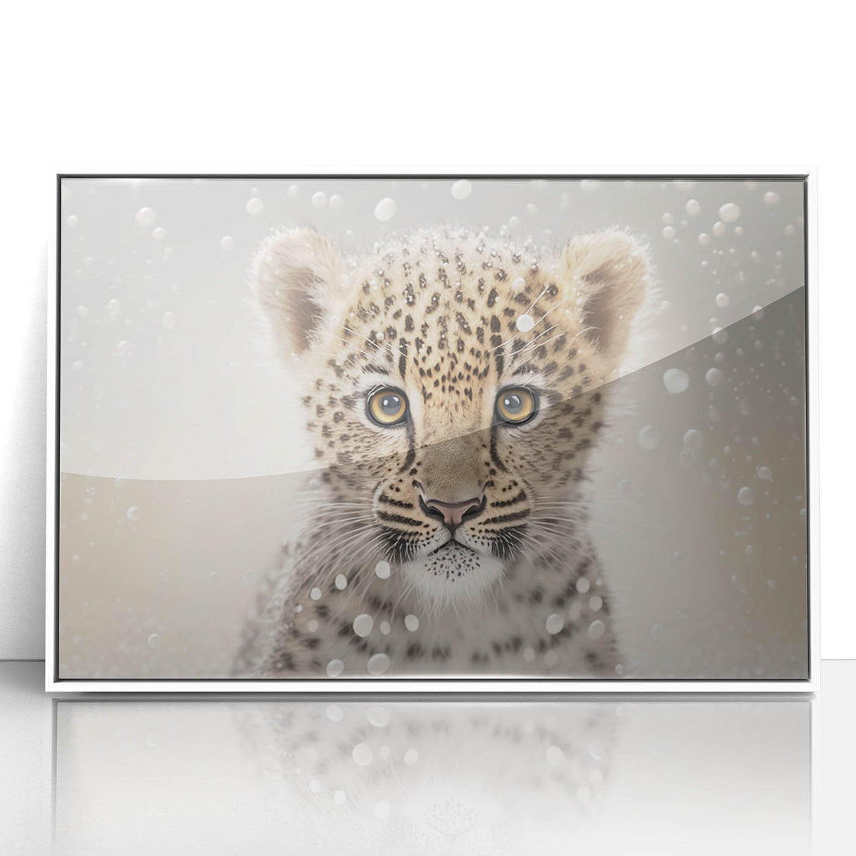 Adorable Leopard Cub Wall Art - Perfect for Kids Room Decor