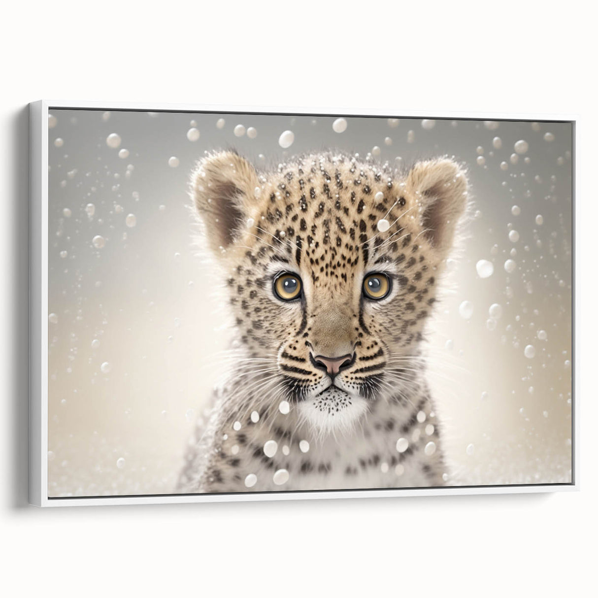 Adorable Leopard Cub Wall Art - Perfect for Kids Room Decor