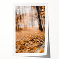 Extra large rolled print of autumnal floral art in earthy tones, ideal for art wall dining room or classy bathroom decor.