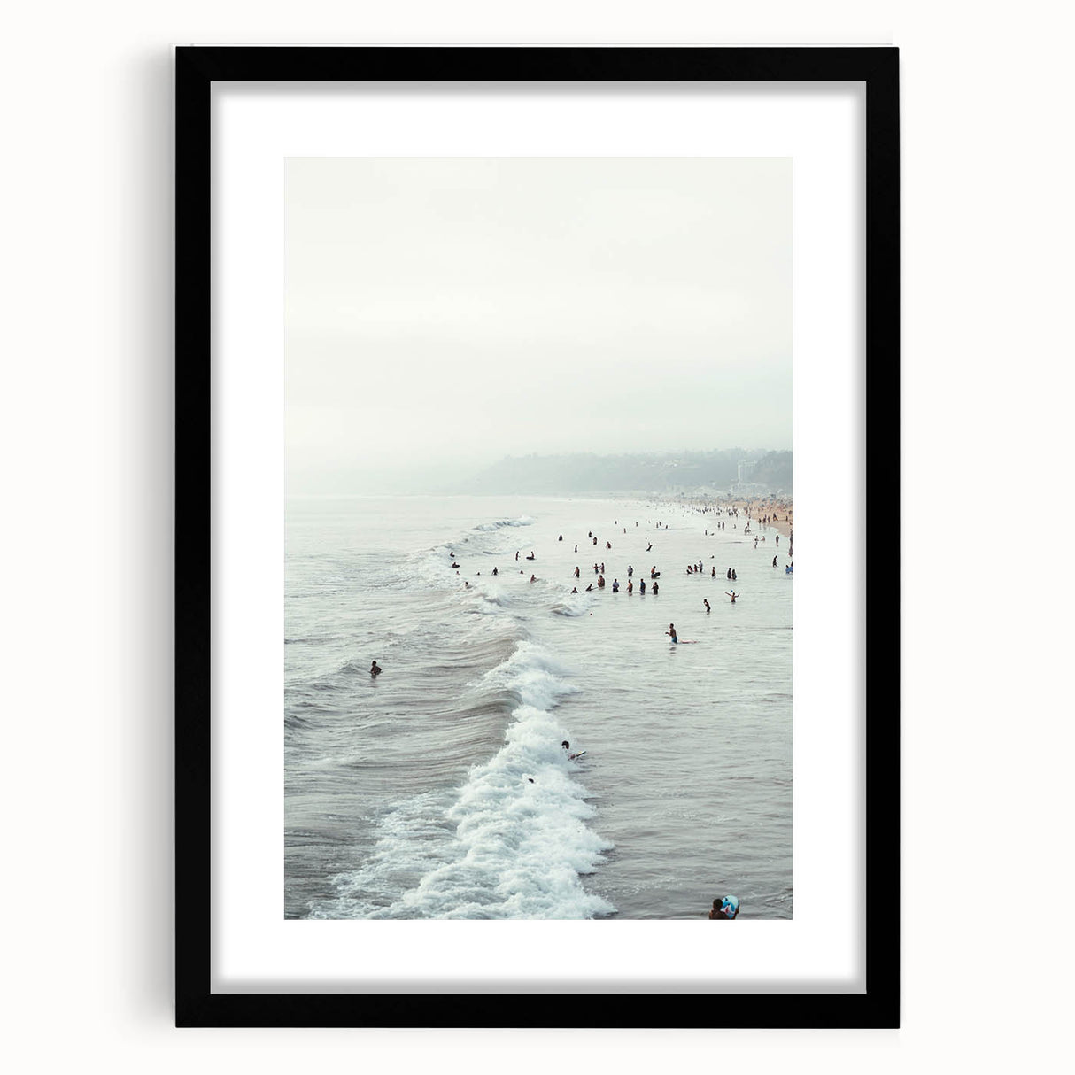 Extra large abstract art print featuring vibrant, colorful textures on a black framed canvas, ideal for living room decor.