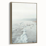 Framed canvas featuring a vintage landscape painting in muted gold and black tones, ideal for bedroom wall art.