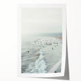 Extra large rolled canvas print featuring a vibrant floral design in summer hues.