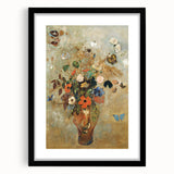 Modern Wall Art - Still Life with Flowers | Vibrant Contemporary Print