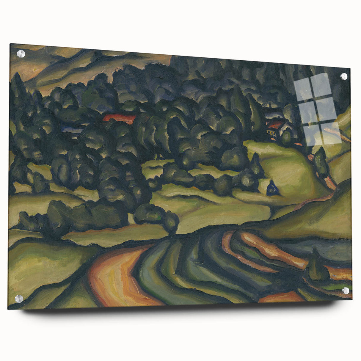 Modern Wall Art - Country Landscape by Konštantín Bauer