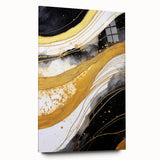 Abstract wall art featuring colorful strokes in vibrant hues displayed in an acrylic glass frame, emphasizing its modern design and artistic flair. Perfect for contemporary home decor.