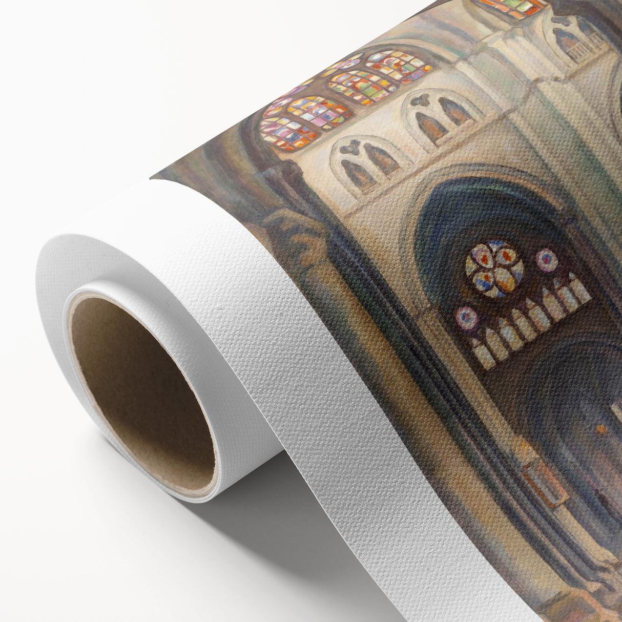 Modern Wall Art - Toledo Cathedral | Vibrant Architectural Masterpiece