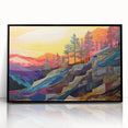 Framed abstract wall art showcasing dynamic strokes in black and gray, perfect for modern decor, enhancing any room with its contemporary style.