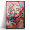 Vibrant Pop Art Wall Art – Colorful Monroe Canvas Print