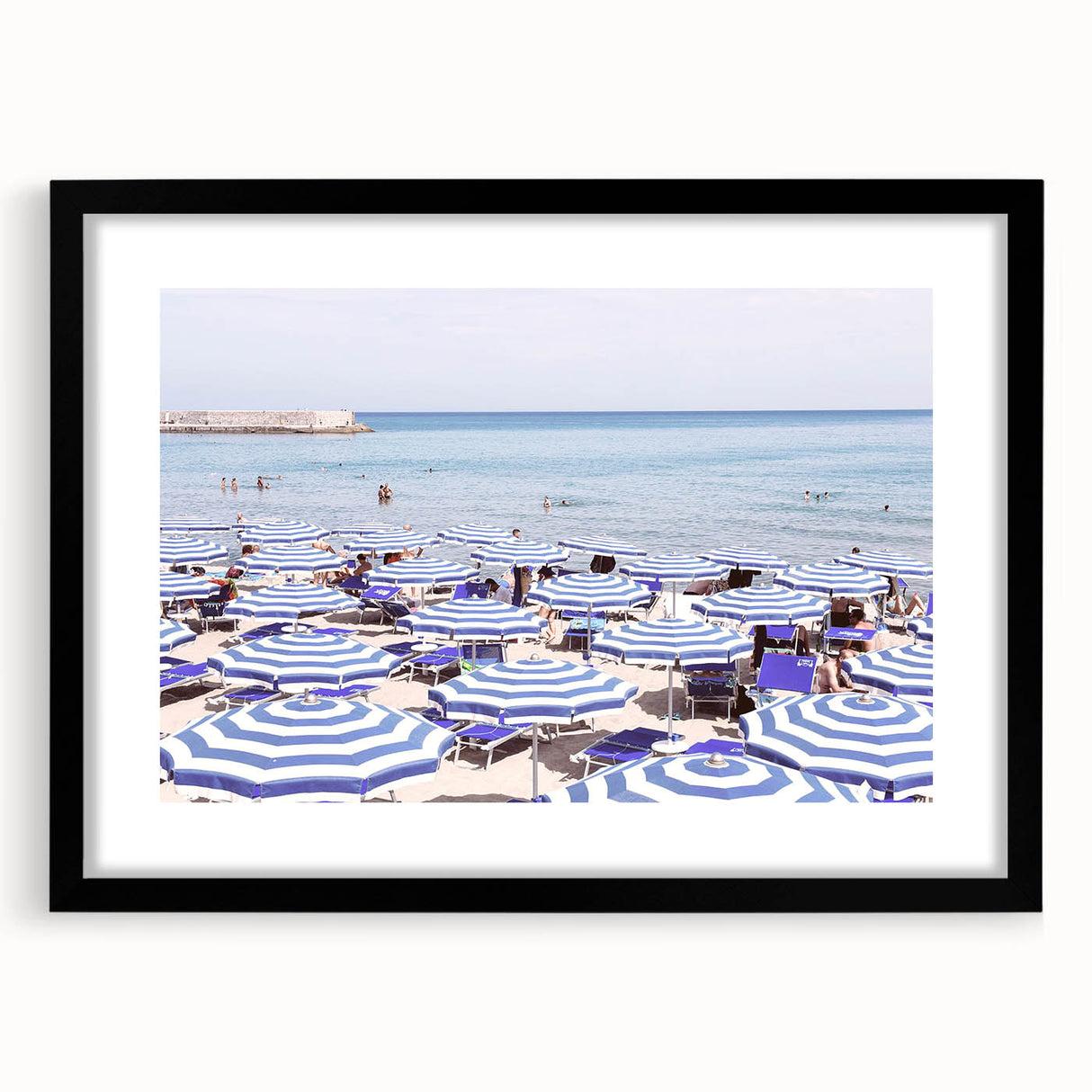Extra large, textured abstract art print featuring vibrant, colorful swirls on a framed black mat.