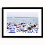 Extra large, textured abstract art print featuring vibrant, colorful swirls on a framed black mat.