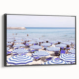 Black and white landscape art painting on framed canvas, depicting a vintage summer scene, ideal for bedroom wall decor.