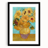 Extra large abstract art print featuring colorful, textured brushstrokes on a black framed canvas.