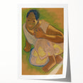 Modern Wall Art - Crouching Tahitian Woman | Paul Gauguin Masterpiece