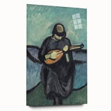 Modern Wall Art - Mandolin Player | Abstract Musical Expression Print