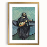 Modern Wall Art - Mandolin Player | Abstract Musical Expression Print