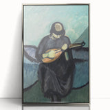 Modern Wall Art - Mandolin Player | Abstract Musical Expression Print