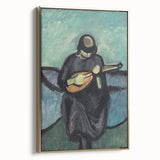 Modern Wall Art - Mandolin Player | Abstract Musical Expression Print