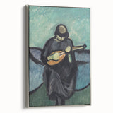 Modern Wall Art - Mandolin Player | Abstract Musical Expression Print