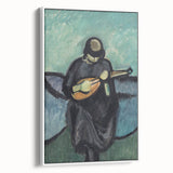 Modern Wall Art - Mandolin Player | Abstract Musical Expression Print