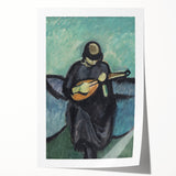Modern Wall Art - Mandolin Player | Abstract Musical Expression Print