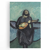 Modern Wall Art - Mandolin Player | Abstract Musical Expression Print