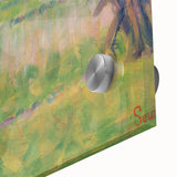 Modern Wall Art - Abstract Landscape with Figures in Pastel Hues