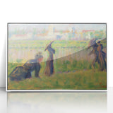 Modern Wall Art - Abstract Landscape with Figures in Pastel Hues