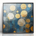 Framed abstract strokes wall art in black acrylic showcasing dynamic patterns. Ideal for modern home decor, adding a touch of sophistication to any space.