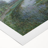 Modern Wall Art - Moonlit Landscape with Dutch Windmill