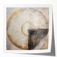 Abstract wall art featuring vibrant strokes in shades of blue, pink, and yellow, ideal for modern home decor, displayed in a glossy finish to enhance colors.