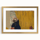 Modern Wall Art - The Yellow Curtain with Abstract Details