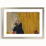 Modern Wall Art - The Yellow Curtain with Abstract Details