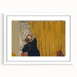 Modern Wall Art - The Yellow Curtain with Abstract Details