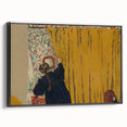 Modern Wall Art - The Yellow Curtain with Abstract Details