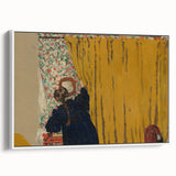 Modern Wall Art - The Yellow Curtain with Abstract Details
