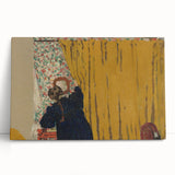 Modern Wall Art - The Yellow Curtain with Abstract Details