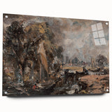 Famous Romantic Era Art: Dedham Lock by John Constable