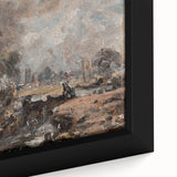 Famous Romantic Era Art: Dedham Lock by John Constable