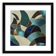 Abstract geometric frame in black, showcasing a modern design with a matte finish, perfect for contemporary decor. Ideal for art enthusiasts seeking stylish home accents.