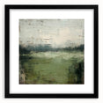 Abstract landscape wall art framed with a black mat, showcasing vibrant colors and modern design, perfect for enhancing contemporary home decor. The artwork captures a serene and artistic interpretation of nature, making it an ideal statement piece for living spaces or offices.