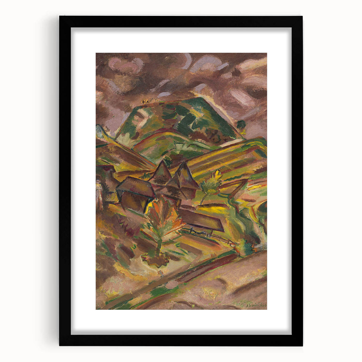 Expressionist Art: From Lužna by Arnold Peter Weisz-Kubínčan Print